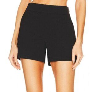 Theory Clean Mini Short Black Crunch Wash Casual Wardrobe Sz 2